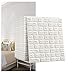 ZhHOME Panneaux Muraux 3D, PE Mousse 3D DIY Stickers Muraux Carreaux De Céramique Literie for Enfants Décoration D'intérieur Chambre Gaufrée Brique Pierre, 70 X 70cm
