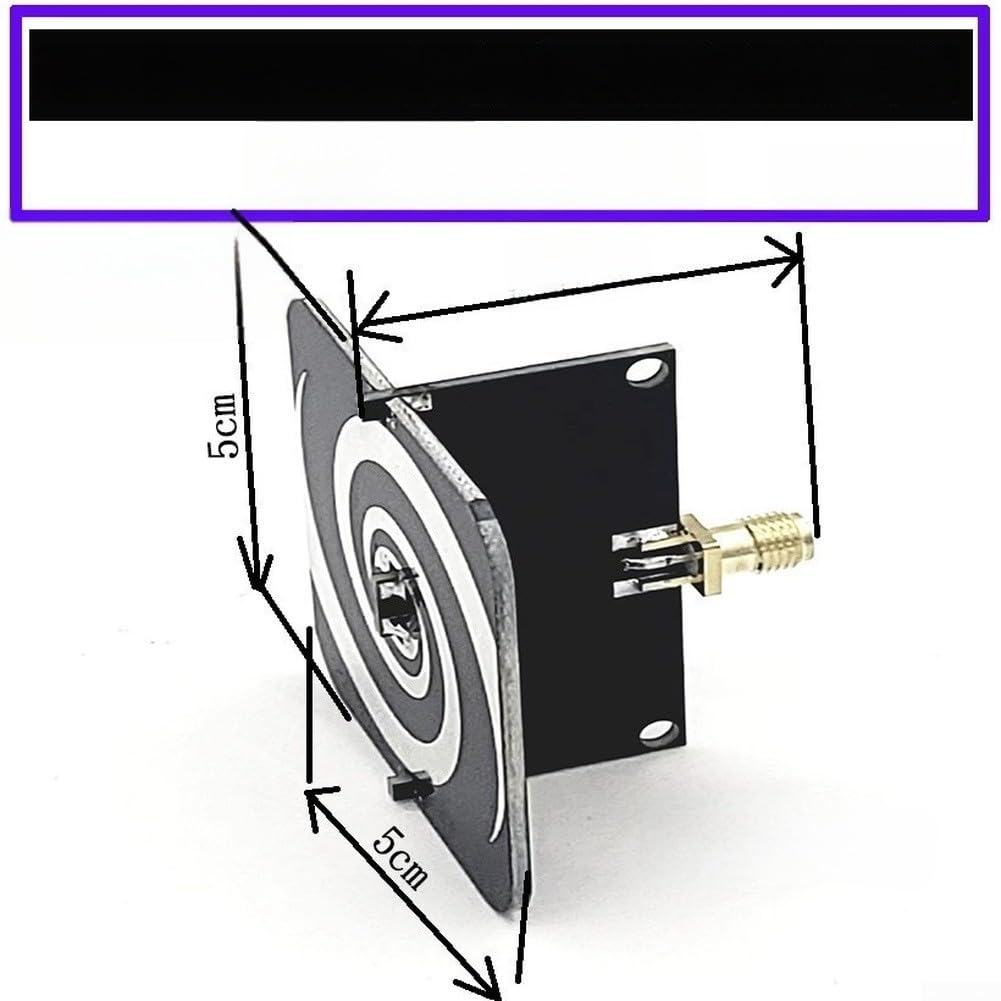 Antenne spirale ultra large bande 2,2 GHz-6,2 GHz polarisée circulairement design UWB gain 3,5 dBi faible dispersion compacte 50 x 50 x 23 mm pour ensembles de test de communication RF industrielle