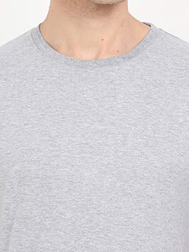 Image of FLEXIMAA Men's Cotton Round Neck Plain Half Sleeve T-Shirt