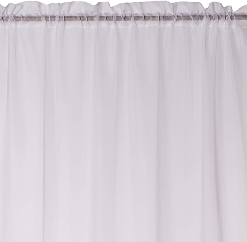 Stylemaster Elegance Sheer Voile Panel, 60" x 84", White