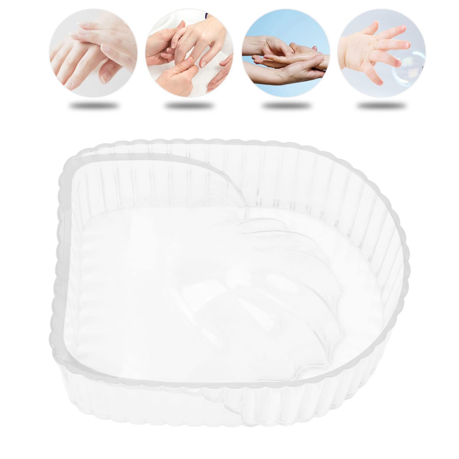 Nail Soaking Bowl, Nail Soak Off Bowl, Acrylic Soak Off Gel Polish Dip Powder Remover Hand Acetone Nail Soak Off Bowl Nail Remover Bowl Nail Remover Bowl Nail Bowl for Beauty Salon