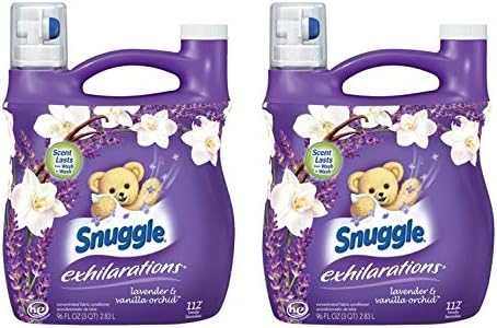 Snuggle Exhilarations Liquid Fabric Softener, White Lavender & Sandalwood Twist, 96 oz (Pack of 2)