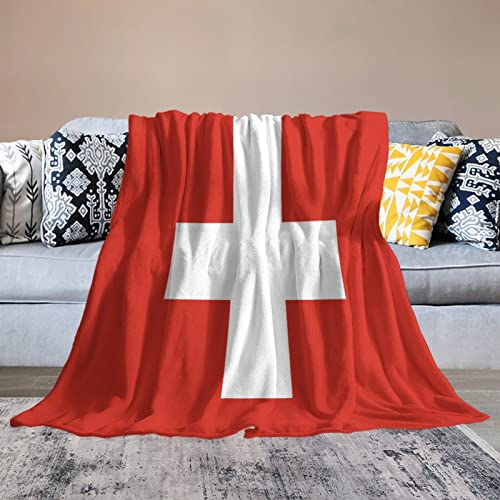 Couverture flanelle douce chaude drapeau Suisse plaid salon - 6