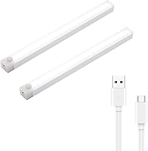 Motion Sensor Light, Type-C Charging, Magnetic Removable, 7.9 inches (20 cm), Indoor, LED Sensor Light, High Sensitivity, Automatic Lighting, Off, Stepless Dimming, Bright, Kitchen, Entryway,