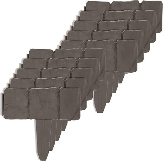 Amazon アストロ 土留め ブロック調 10枚組 土ストッパー ガーデニング 花壇 仕切り 根止め 庭造り 園芸 家庭菜園 簡単打ち込み 連結 711 Diy 工具 ガーデン