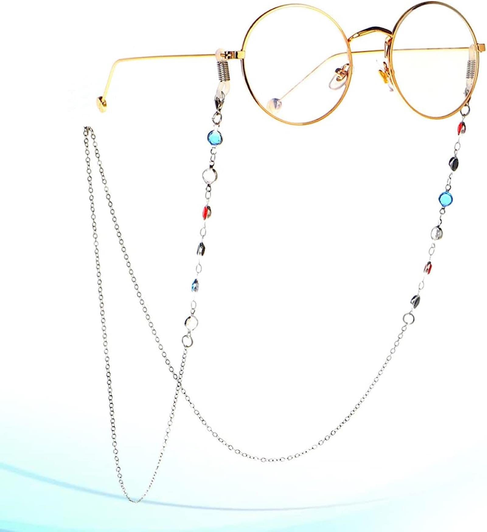 2 Piezas de cordón para Gafas, Gafas de Sol Hechas a Mano, Correa de sujeción para Gafas, Cadena para Gafas