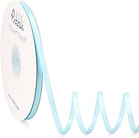 Vista 83 de Ribbli - Cinta de satén burdeos de doble cara, 1 pulgada x 50 yardas - Cinta burdeos oscuro de satén para envoltura de regalos, manualidades