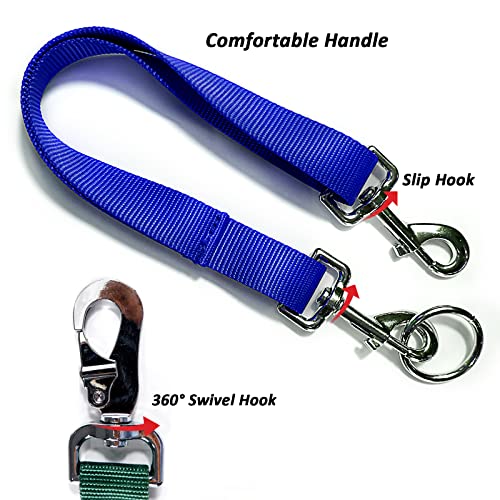 Pheo Care 5 Way Dog Leash, 5 In 1 Heavy Duty Leashes, Adjustable Detachable Coupler 360° No Tangle Multiple Puppy Lead, Nylon Durable Multicolor Rope For 1/2/3/4/5 Dogs Walking Training Play Camping #TOP2