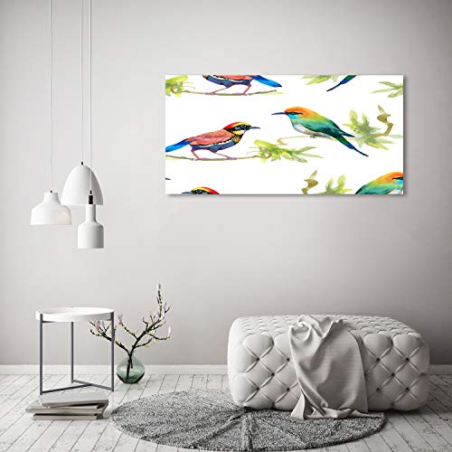 Image verre plastique oiseaux exotiques salon moderne chic