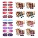 Produktbild Lvjkes Nagelfolie Selbstklebend, Nagelaufkleber Sticker Set, 8 vellen Nail Art Stickers, Zelfklevende Nagel Wraps voor Vrouwen Meisjes Diy Nagelsalon, Kleurrijke Bronzing Kristalglas Nagel Sticker