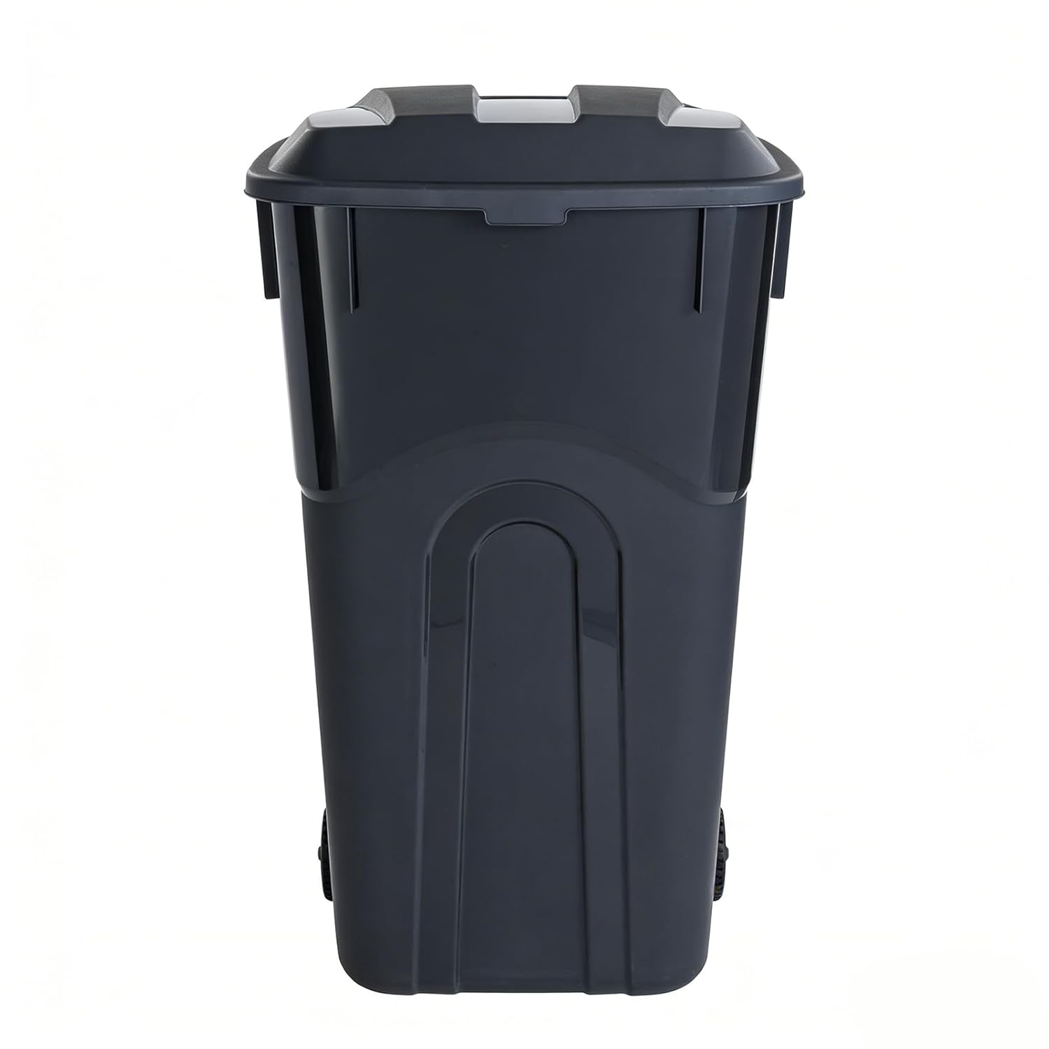 32 Gallon Outdoor Trash Can, Garbage Can with Wheels & Lid, Garbage Bin for Kitchens, Bedrooms, Garages, Gardens, and Outdoors