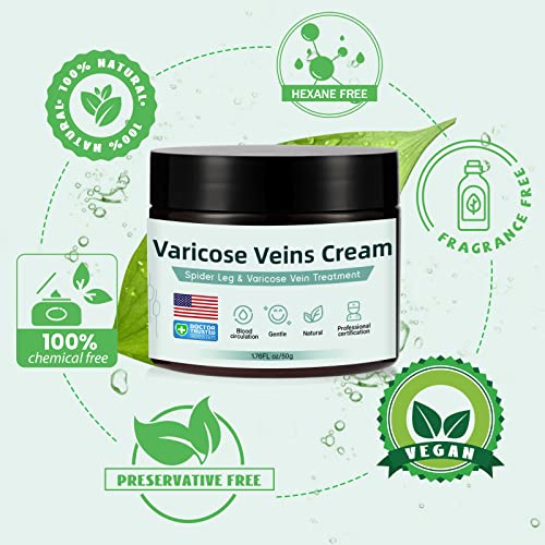 Grocerism Varicose Veins Treatment For Legs - Healing Natural Oils Formula, Anti Varicose Vein Soothing Leg Cream thumb #3