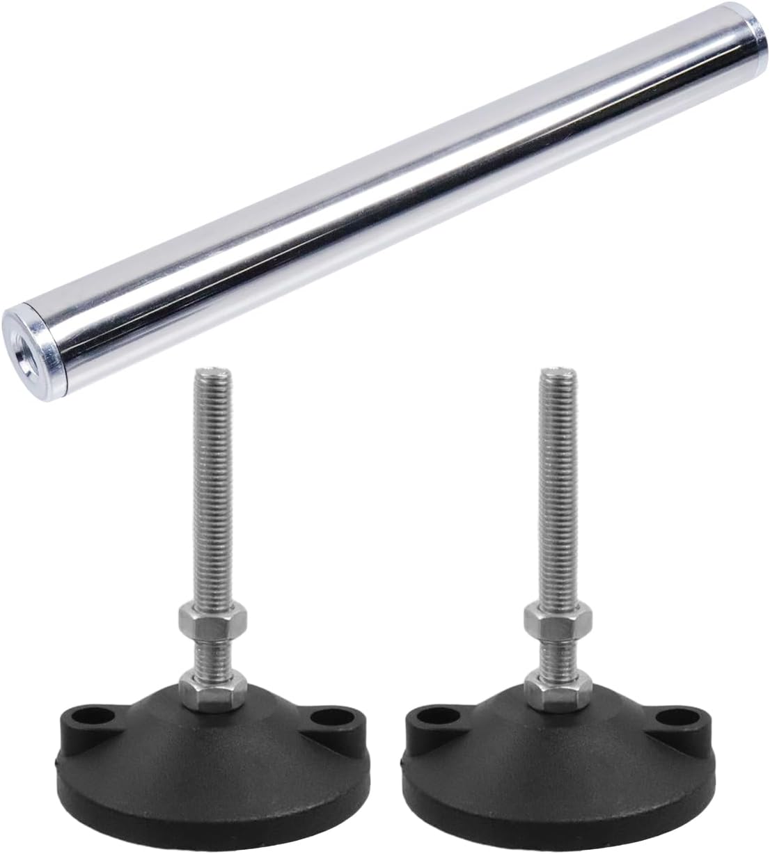 Undermount Sink Bracket 2Pcs, 12.2 to 18.9 Inch Height Adjustable, Stainless Steel Support Legs for Kitchen Bathroom, Drill Free Installation and Repair Kit, Bottom Mount Sink Bracket