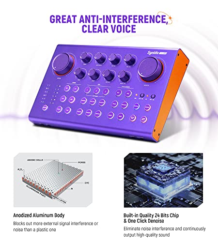 Synido Midi Pad Beat Maker Machine With 16 Rgb Beat Pads And Podcast Equipment Bundle All-In-One Audio Interface Sound Card Podcast Production Studio #TOP5