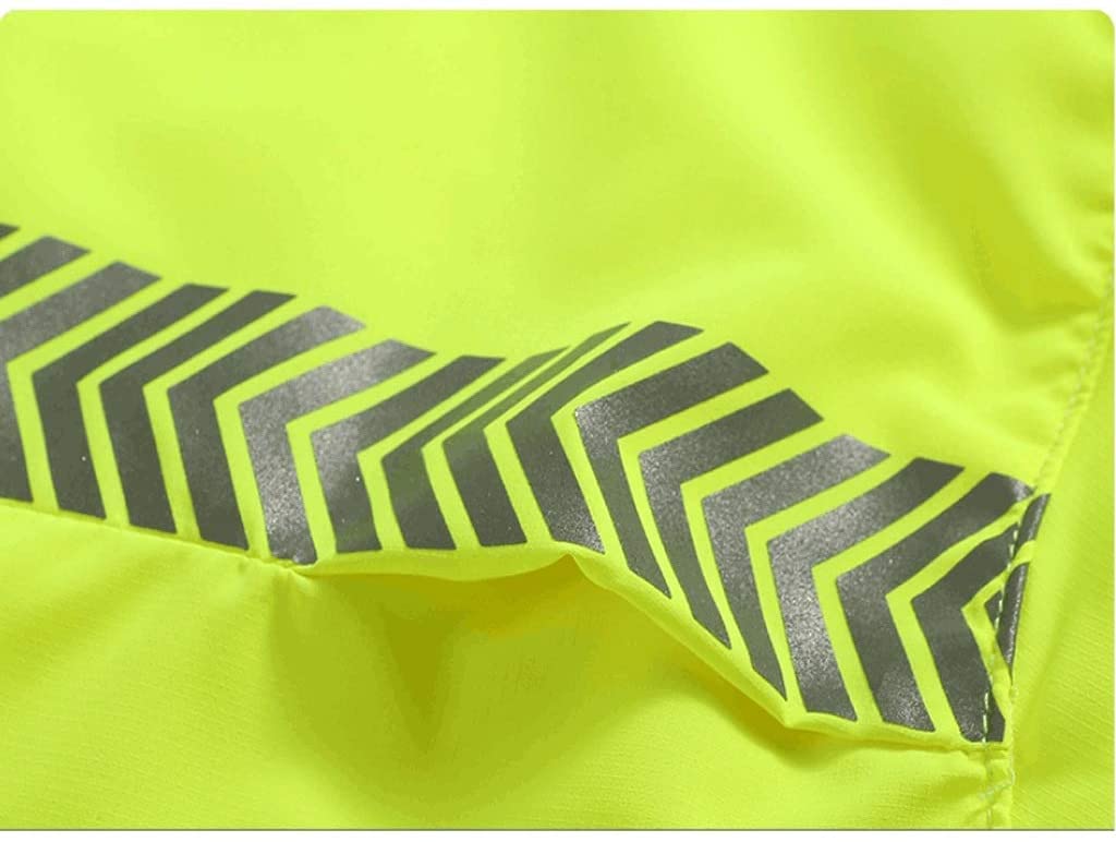 Kamizelka ochronna High Vis, Odblaskowa odzież chroniąca przed słońcem, kurtka odblaskowa z długim rękawem, na wynos, kamizelka budowlana do ekspresowej dostawy(Large)