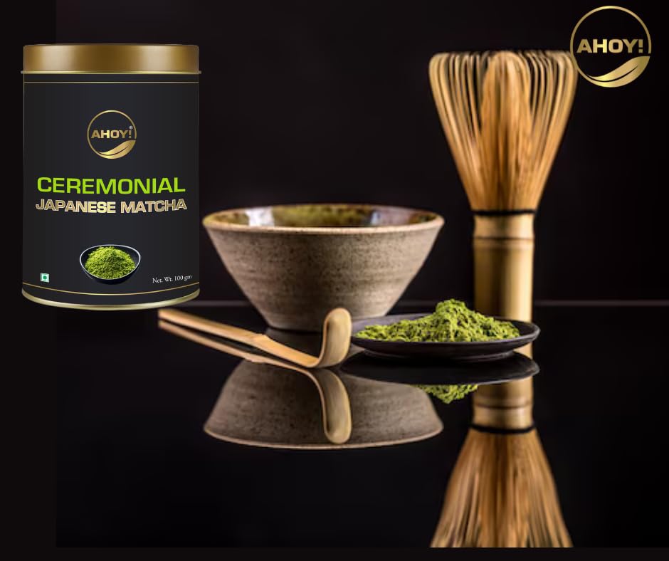 Ahoy! Japanese Matcha Green Tea Powder | Ceremonial Grade Luxury Matcha | First Harvest 100% Authentic | Imported From Japan | 100gm - Image 3 thumbnail