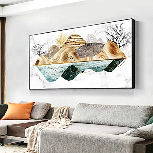 Arte de la lona abstracto moderno pintura de pared texturizada de 60x120 cm para casa