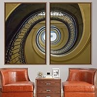 2 Piece Framed Canvas Wall Art Solid Structures Canvas Prints Home Artwork Decoration for Living Room,Bedroom - 16