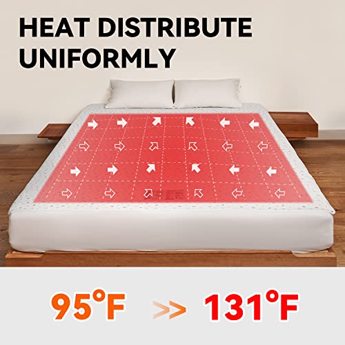 Warm Storm Heated Mattress Pad Twin 38X75 Inch Electric Mattress Pad 10 Heat Settings 12 Hours Timed Off Achine Washable #TOP2