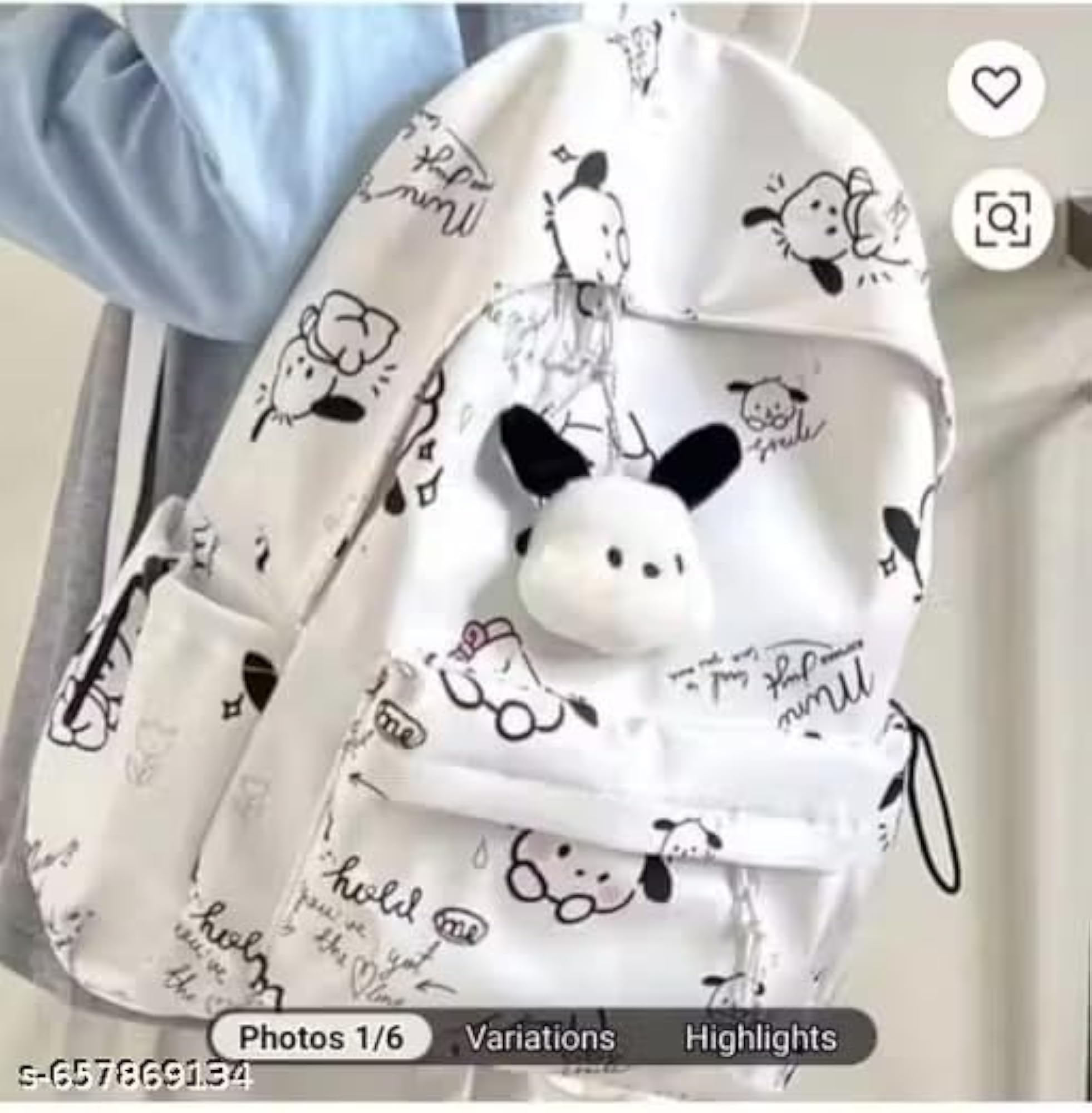 Cartoon Print Laptop Backpack for Men & Women
