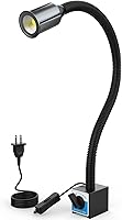 Vista 1 de Luz de trabajo magnética LED, lámpara de trabajo de cuello de cisne flexible de 1420 lúmenes de 20 pulgadas con base magnética fuerte para máquinas