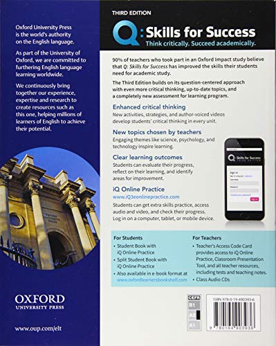 Q Skills For Success Reading And Writing, 2Nd Level 3Rd Edition Student Book And Iq Online Access #TOP1
