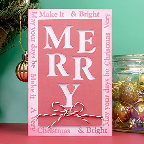 Hunkydory Crafts Moonstone Combos Seasonal Statements - Merry Cutting Dies and Stamp MSTONE450