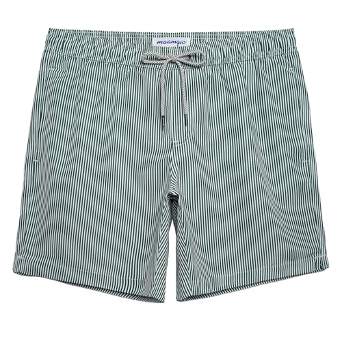 Image of maamgic Mens Slim Fit Swim Shorts Swim Trunks 7 inch Quick Dry Mens Bathing Suits with Mesh Lining