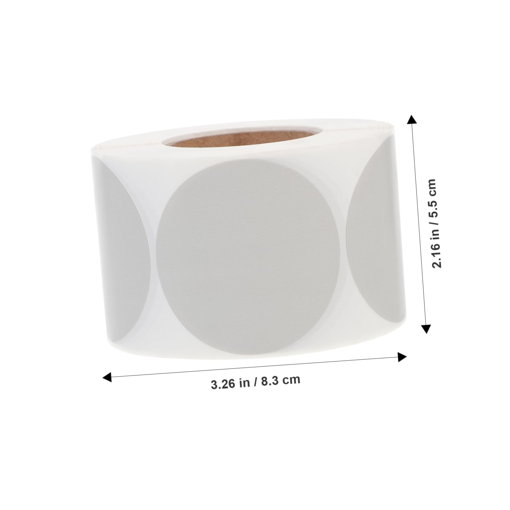 3rollen Selbstklebenden Thermal Etiketten Runde Graue Etiketten Für Etikettierung Druck Und Projekte Klare Druckqualität Wasserfest Und Langlebig