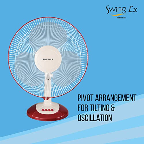 Image of Havells Swing Lx 400mm Table Fan, Cherry
