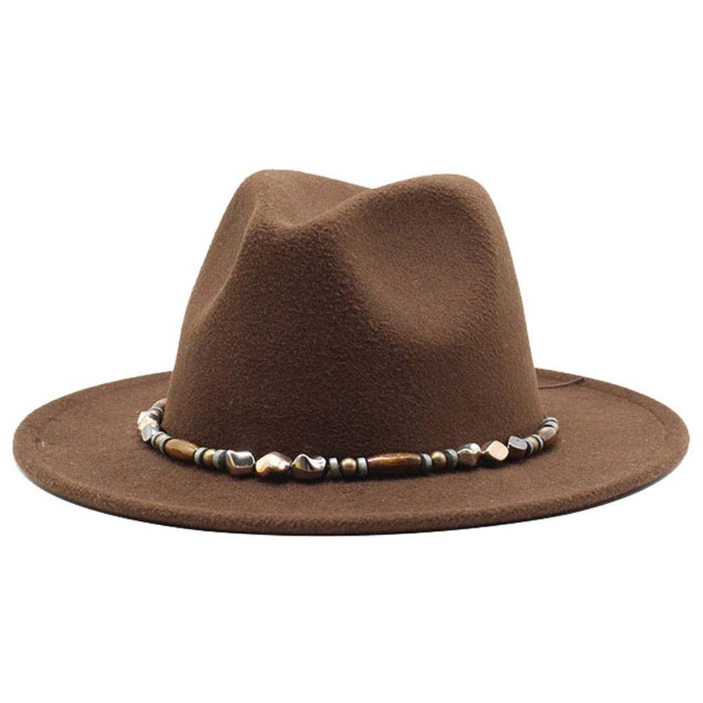 Outdoor accessories Winter Panama Straw Hat Ladies Elegant Felt Hat Cotton  Men Retro Trilby Hat Wide Brim Fedora Hat Fedora Fashionable Hat Same style