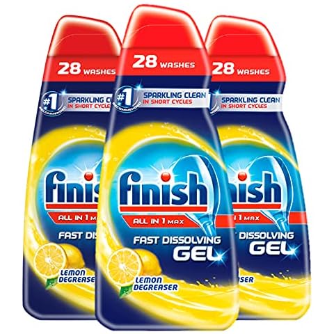 Finish Dishwasher Fast Dissolving Gel Lemon Pack Cover