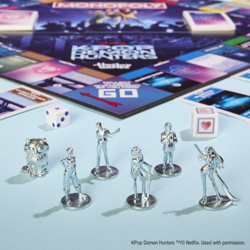 Monopoly: Kpop Demon Hunters Edition Board Game | Family Games for Kids, Teens, and Adults | Fun Gifts for Kids | 2 to 6 Players | Ages 8+ - image 5