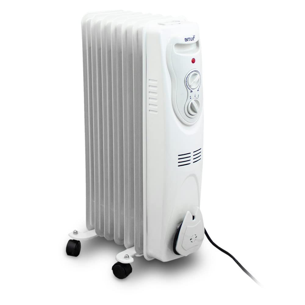 Bituxx 2500W elektrischer Ölradiator Öl Radiator Heizkörper 3 Heizstufen (2500, watts)