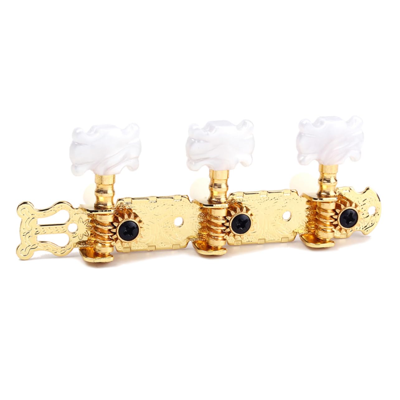 TOYANDONA 3paia Accordatore Chitarra Classico Con Meccaniche Testa Fiore Oro Tuning Pegs Per Chitarra Design Elegante e Resistente Facile Installazione