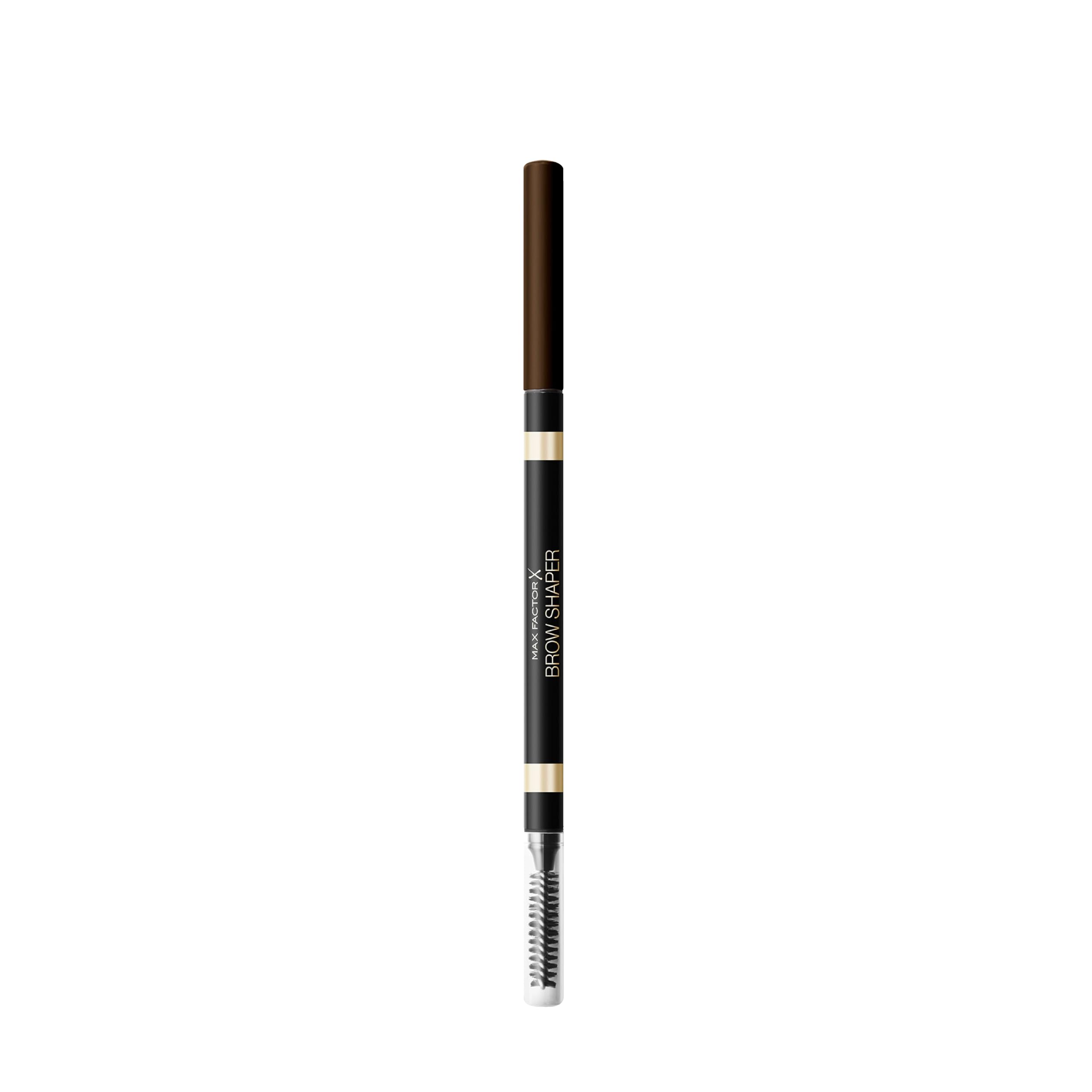 Max Factor Brow Shaper in 30 Deep Brown – Augenbrauenstift mit Bürste – Präzises & einfaches Definieren der Augenbrauen, 1 Stück (1er Pack)