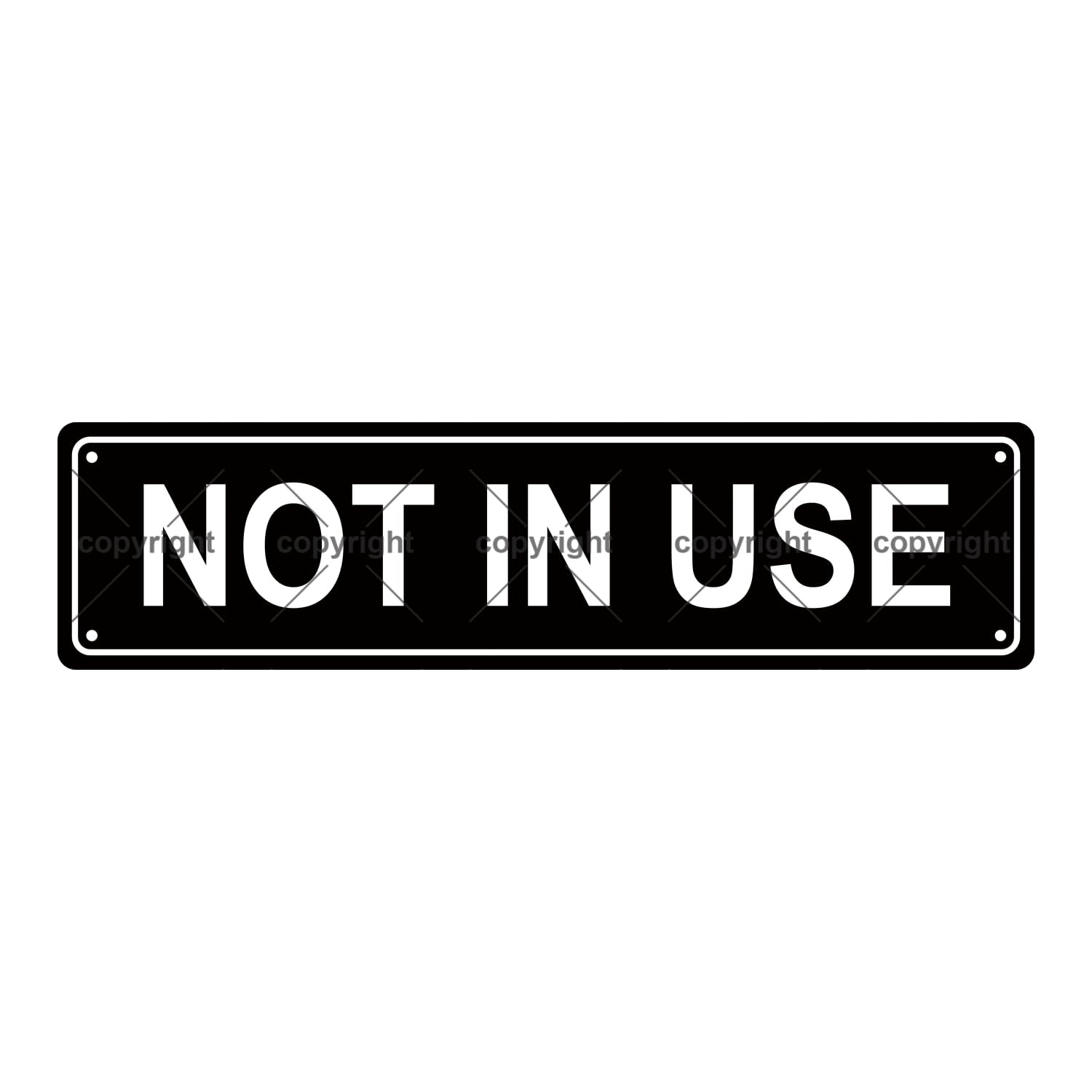 Not in Use Attention Metal Tin Street Sign Bar Cafe Garage Cave Home Room Wall Bathroom Farmhouse Garden Porch Patio Decor,4x16 Inch