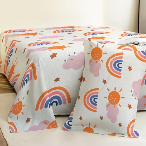 Image of Weave & Decor Kids Dedsheets Single Bed 60x90 Inches with 1 Pillow Cover 20x30 inch, Cotton Blend, Soft & Lightweight.