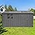 YOPTO 10x12 FT Outdoor Storage Shed,Oversized Metal Waterproof Tool Sheds,Heavy-Duty Unit with Window,Door and Vents,for Storing Bicycles,Lawnmowers,Barbeques,Grey