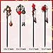 Retro Flower Hairpins Japanese Floral Hair Sticks Hair Pins for Women 4 PCS Chinese Hair Sticks Retro Hairpins Japanese Hair Chopsticks Flower Hair Accessories for Women Long Hair