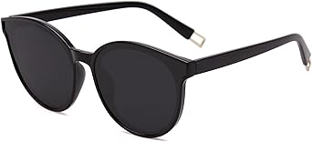 SOJOS Fashion Round Sunglasses for Women Men Oversized Vintage Shades SJ2057