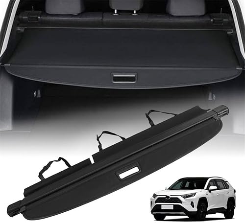 Miniatura 17 de Vesul, cubierta retráctil para baúl trasero compatible con Toyota RAV4 2013-2018, protector de seguridad, pantalla de privacidad para equipaje