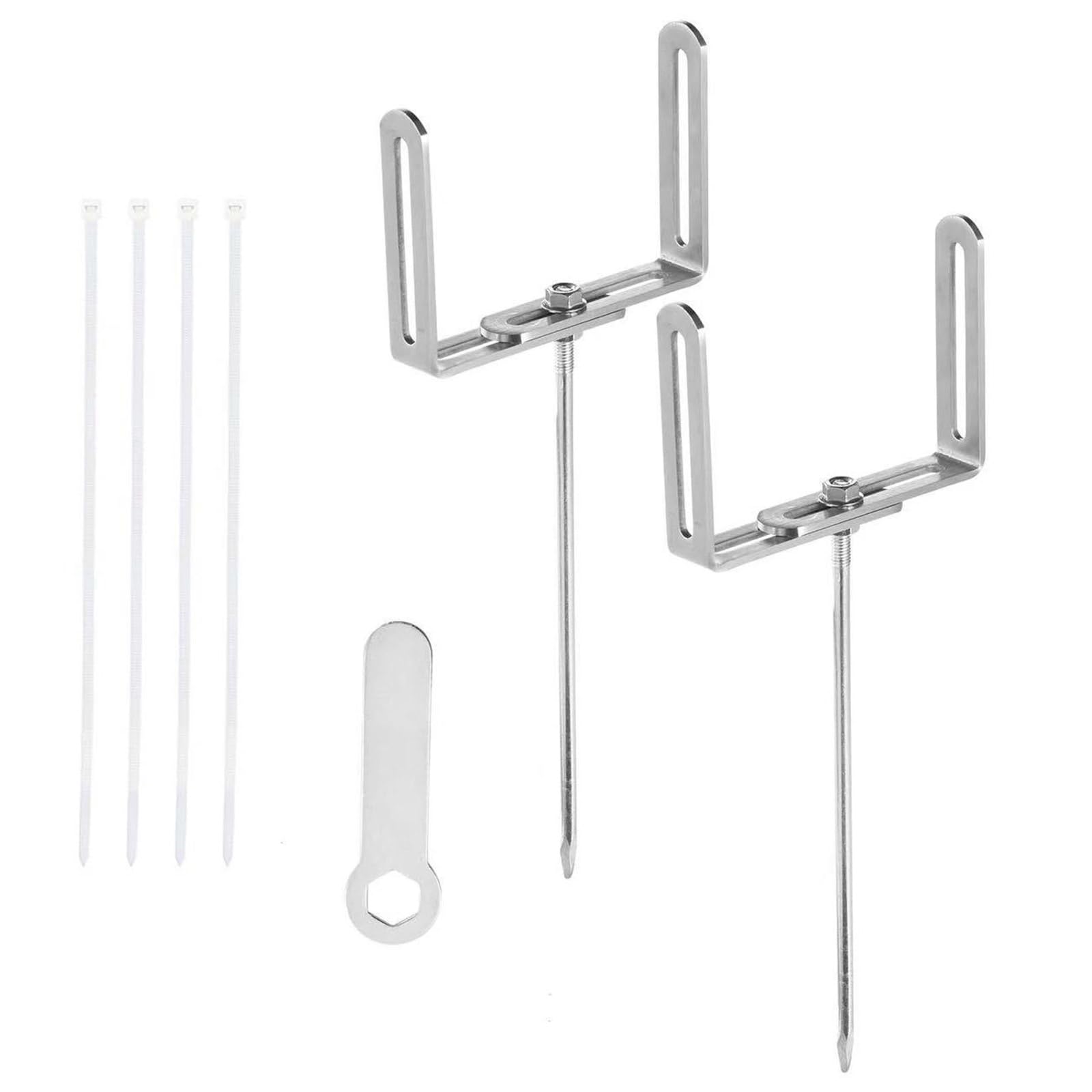 Rgybao 20Cm 2Pcs Gutter Downspout Holder Stable Stand Rustproof Downspout Stabilizer For Effective Water Drainage Enduring Stabilizer