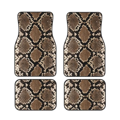 Accesorios para coche premium juego de alfombrillas de neopreno con acabado piel de serpiente