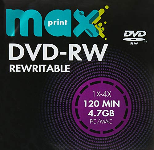 MÍDIA DVD-RW Gravável MAXPRINT 4.7 GB - 120 MIN - 16X - Envelope Papel