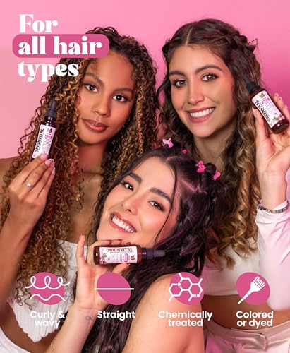 Image of Natural Sant Onionvital Hair Serum with Onion, Rosemary, Biotin & Arginine - Hydrating Serum for Scalp & Hair Care, 60ml