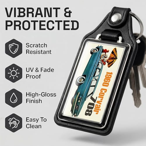 Image of Brotherhood Car Key Chain for Corvair - Classic Models Keychain for Men and Women Gift Key Ring