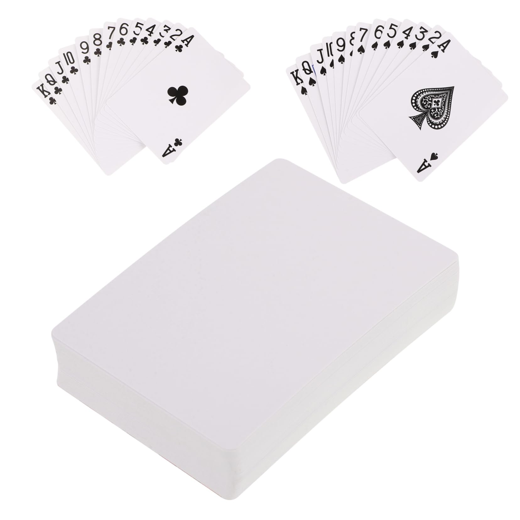 ibasenice 3sets Carte Da Poker Vuote Monofacciali Carta Per Trasferimento Termico Per Giochi Feste e Attività Con Amici e Famiglia