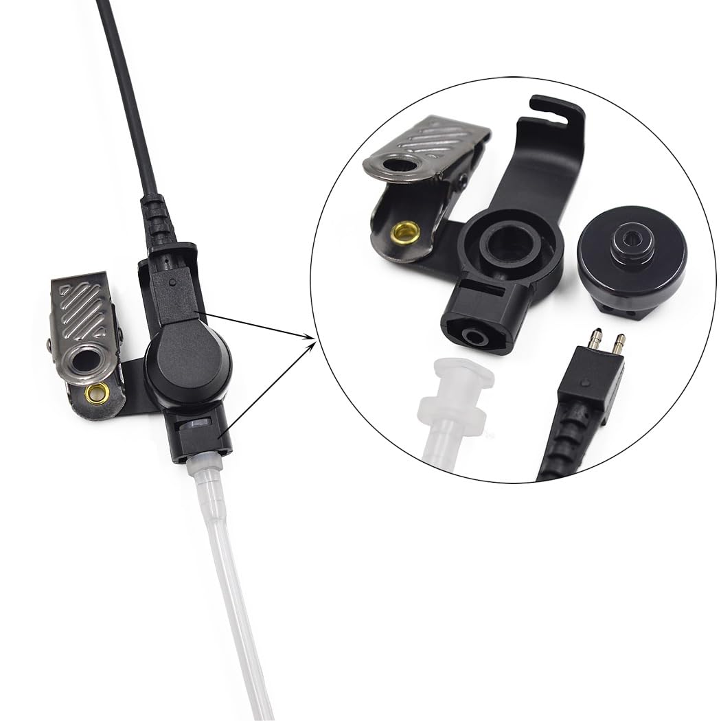 Zestaw słuchawkowy z rurką akustyczną kompatybilny z Motorola CP180 CP185 CP200 CP200D CP300 DP1400 EP450 DEP450 GP3688 dwukierunkowe radio krótkofalówka z mikrofonem PTT
