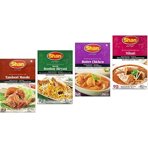 Shan Spices - Variety Combo #1 (Tandoori, Butter Chicken, Bombay Biryani, Nihari) Cover